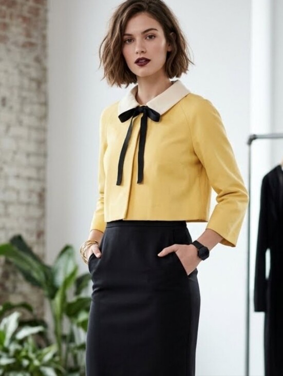 Moschino Jackets & Blazers - N Yellow And Black Moschino Jacket Vintage Sz 10